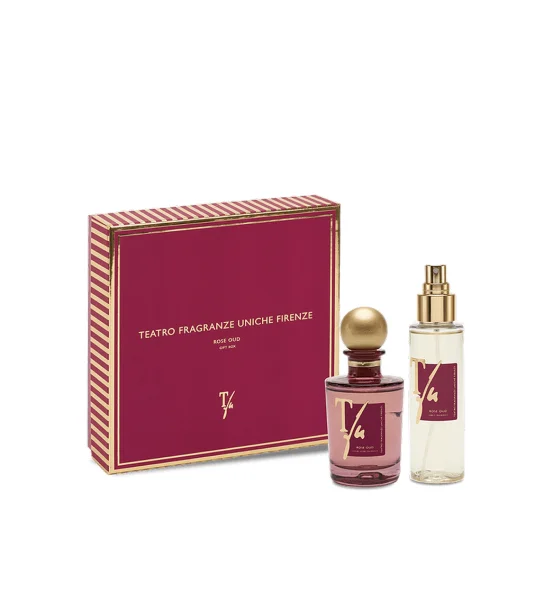 TEATRO GIFT BOX ROSE OUD STICKS 100ML SPRAY