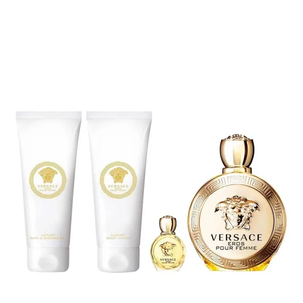 VERSACE EROS POUR FEMME EDP 100ML+SG 100ML + BL 100ML +5ML EDP